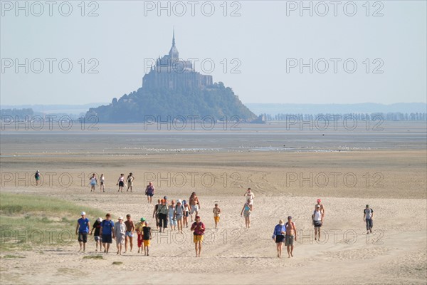 France, Mont Saint-Michel bay