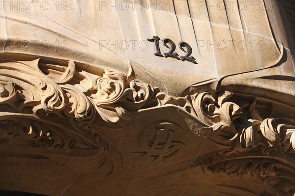 Hôtel Guimard à Paris (détail)