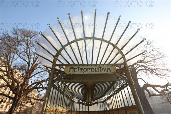 Porte Dauphine metro station in Paris