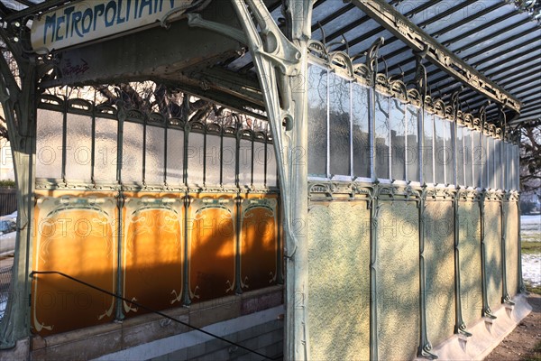 Porte Dauphine metro station in Paris