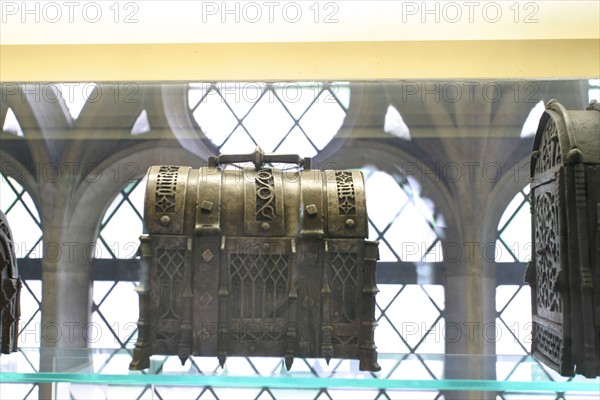 France, Haute Normandie, Seine Maritime, Rouen, musee Le Secq des Tournelles, 
musee de la ferronnerie d'art, patrimoine, culture, tradition, ancienne eglise Saint-Laurent, petit coffre