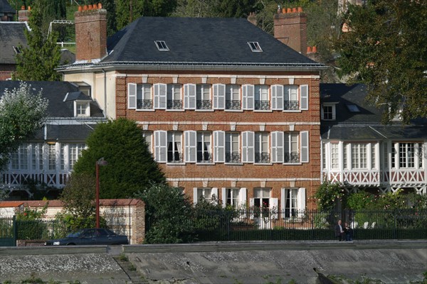 France, Haute Normandie, Seine Maritime, vallee de la Seine, villequier, maison vacquerie, musee Victor Hugo, demeure de brique, musee departemental,