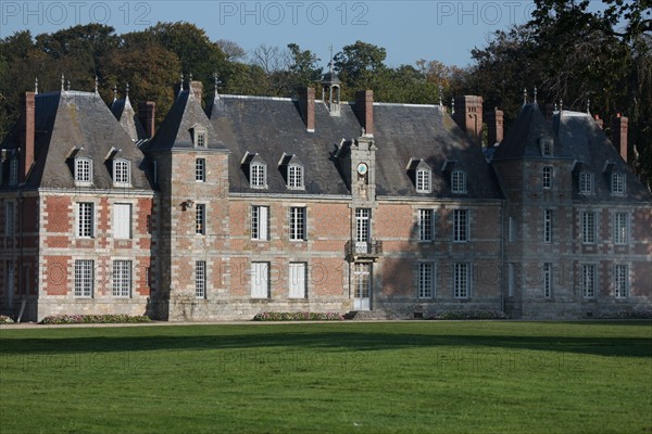 France, Haute Normandie, Seine Maritime, pays de Caux maritime, vallee de la Durdent, Paluel, chateau de Janville