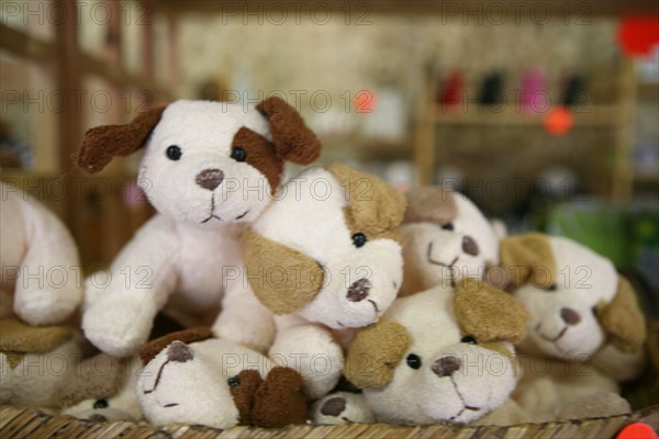 France, Haute Normandie, Seine Maritime, vallee de la Seine, lanquetot, la sauvagette, musee et elevage de chiens, -boutique, peluches,