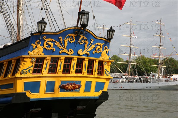 France, Haute Normandie, Seine maritime, vallee de la Seine, armada 2008, Rouen, sur les quais, navire, grand turk