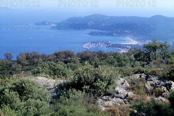 France, region paca, var, route des cretes, massif des maures, cap negre,