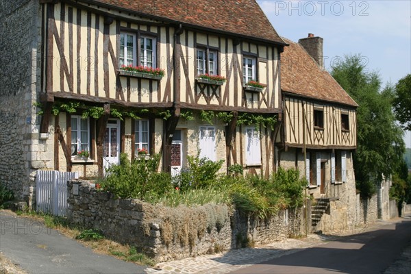 France, region ile de france, seine et marne, provins, cite medievale, maison, colombages, pans de bois,