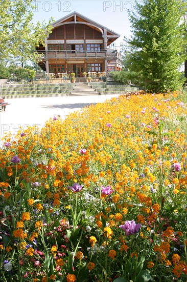 France, region ile de france, yvelines, chatou, l'ile aux impressionnistes, artistes, peinture, seine, village, restaurant, jardin, fleurs, rhododendrons,