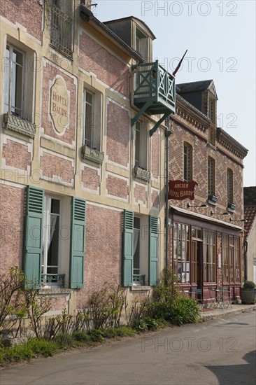 France, Haute Normandie, eure, vallee de la seine, giverny, ancien hotel baudy, restaurant, auberge, claude monet, jardin, fleurs, impressionnistes, peinture,