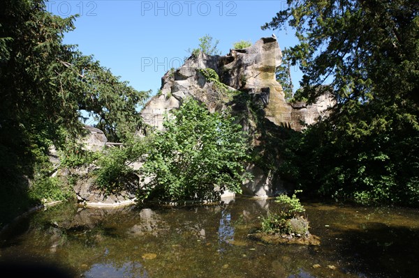 France, ile de france, yvelines, versailles, chateau de versailles, petit trianon, jardin, la grotte,