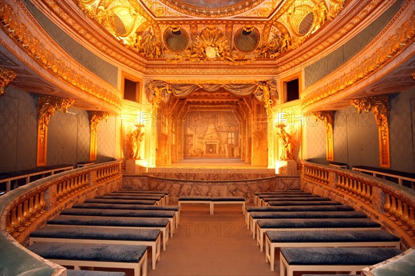 France, ile de france, yvelines, versailles, chateau de versailles, petit trianon, theatre de la reine, les coulisses, salle