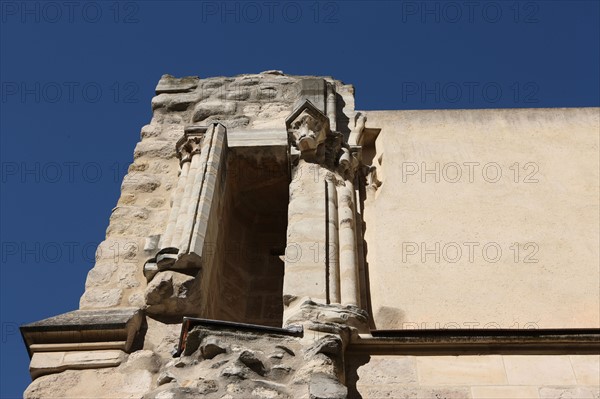 France, ile de france, paris 5e arrondissement, eglise saint julien le pauvre, detail vestige, chapiteau, religion catholique rite melkite grec,