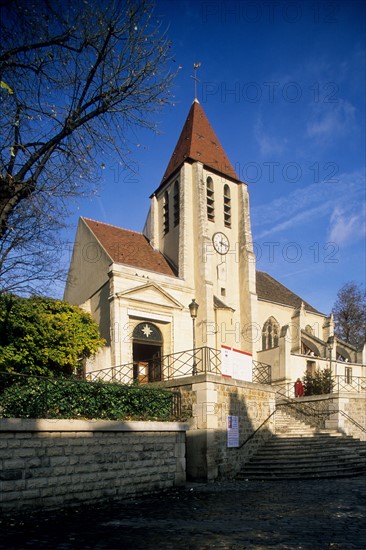 France, ile de france, paris 20e arrondissement, eglise saint germain de charonne, rue de bagnolet, religion catholique