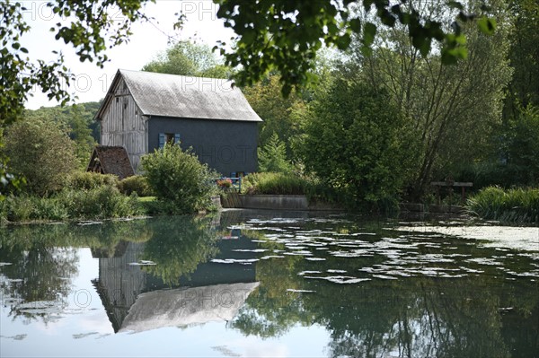 France, Haute Normandie, eure, pays du roumois, saint ouen de pontcheuil, moulin amour, etang,