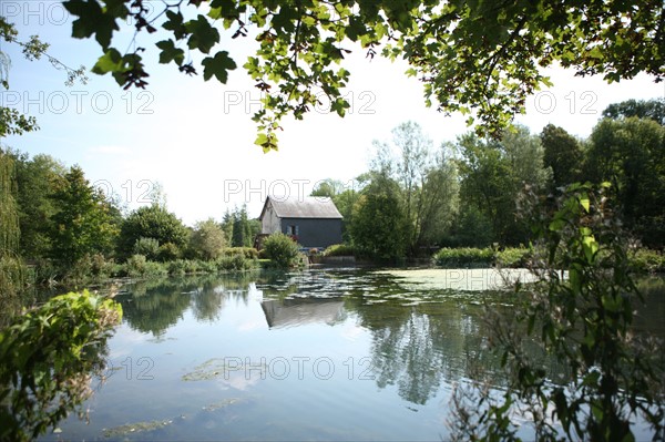 France, Haute Normandie, eure, pays du roumois, saint ouen de pontcheuil, moulin amour, etang,