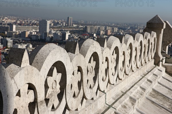 France, ile de france, paris 18e arrondissement, butte montmartre, basilique du sacre coeur, panorama depuis le dome, vue generale, paysage urbain,