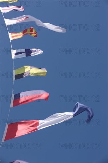 France, Haute Normandie, seine maritime, plateau de caux maritime, veulettes sur mer, front de mer, place, centre nautique, club de voile, sport, pavois,