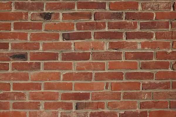 France, paris, detail d'un mur de briques, materiau de construction, maison, terre cuite,