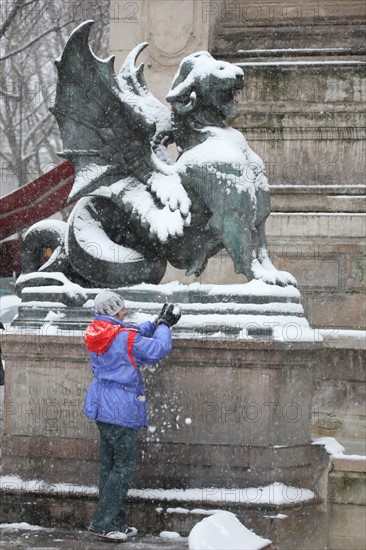 Paris sous la neige