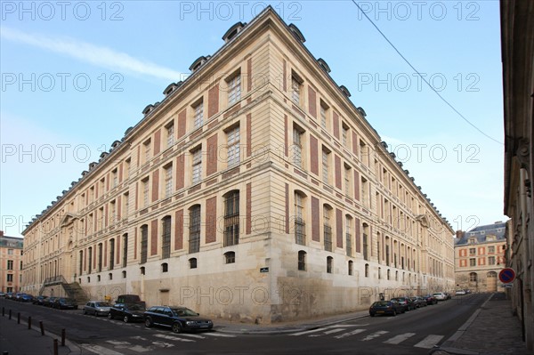 France, Ile de France, Yvelines, Versailles, dependances du chateau de Versailles, grand commun, 1 rue de l'independance americaine, angle avec la rue saint julien,