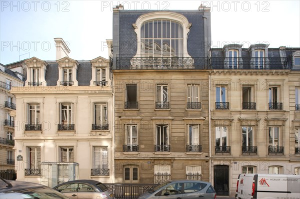 France, Ile de France, paris 17e arrondissement, 21 rue de prony, haut inattendu, extension, amenagement de toiture,