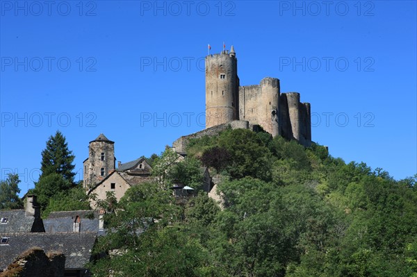 france, region midi pyrenees, aveyron, najac, village sauvegarde, chateau, forteresse, moyen age, vieilles pierres, patrimoine, histoire, sommets, panorama,