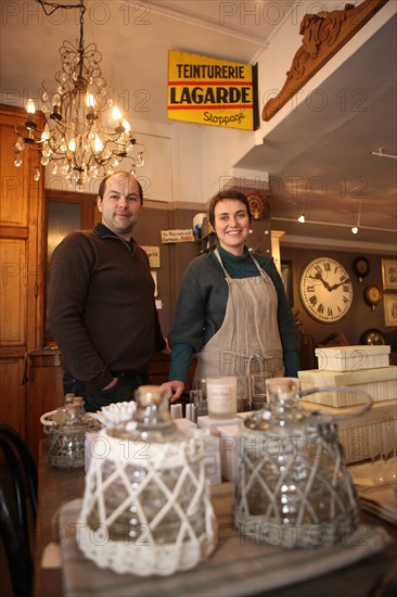 France, Haute Normandie, eure, lyons la foret, boutique, l'empreinte, julie et cyrille viard, decoration,