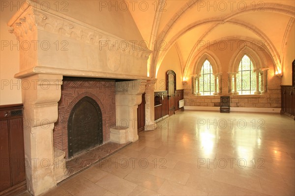 France, Haute Normandie, eure, pont de l'arche, abbaye de bonport, monument historique, abbaye cistercienne, salle du chapitre,