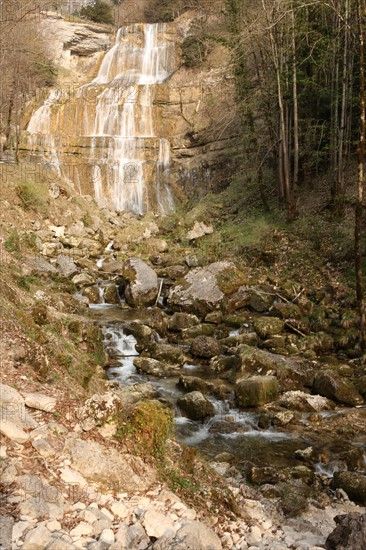 France, franche comte, jura, menetrux en joux, cascades du herisson, pays des lacs, eau, chutes, paysage, nature, hiver,