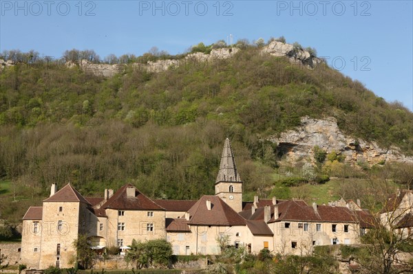 France, franche comté, jura, baume les messieurs, village, patrimoine, montagne, reculée, nature, panorama, clocher, maisons,