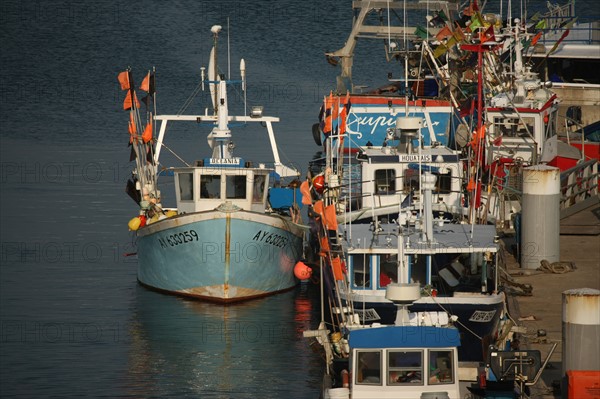 France, Bretagne, morbihan, quiberon, port maria, bateaux, chalutiers, bateaux de peche, barques,