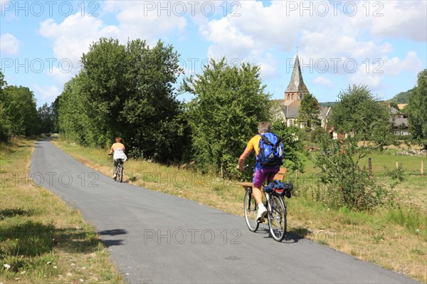 France, Haute Normandie, seine maritime, pays de bray, osmoy saint valery, voie verte, avenue verte, pres des vergers de felix platel,