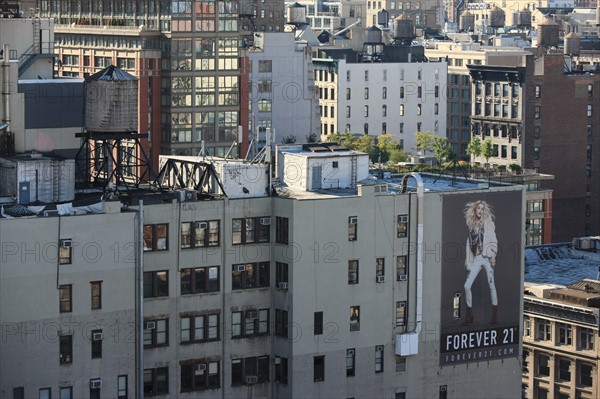 usa, etat de New York, New York City, Manhattan, Chelsea, buildings, reservoirs, depuis la terrasse de de l'hotel Four Points by Sheraton, 160W 25th,