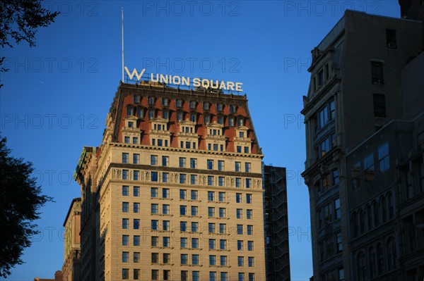 usa, etat de New York, New York City, Manhattan, Chelsea, buildings, rue, union square,