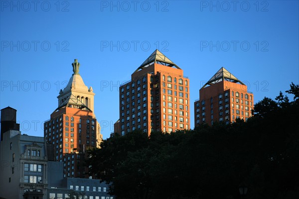 usa, etat de New York, New York City, Manhattan, Chelsea, buildings, rue, union square,