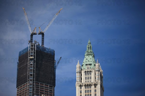 usa, etat de New York, New York City, Manhattan, financial district, pointe de Manhattan, building,