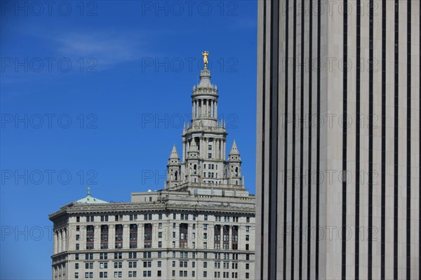 usa, etat de New York, New York City, Manhattan, financial district, pointe de Manhattan, building,