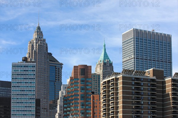 usa, etat de New York, New York City, Manhattan, financial district, pointe de Manhattan, building,