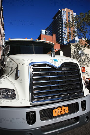 usa, state of New York, NYC, Manhattan, Greenwich Village, truck,