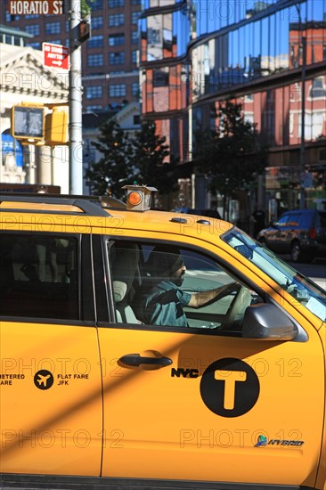 New York, Etats-Unis, taxi jaune