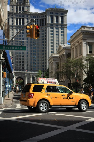 usa, state of New York, NYC, Manhattan, Broadway, taxi,