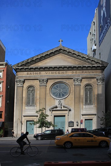 usa, etat de New York, New York City, Manhattan, Chelsea, eglise saint vincent de paul, 25th street,