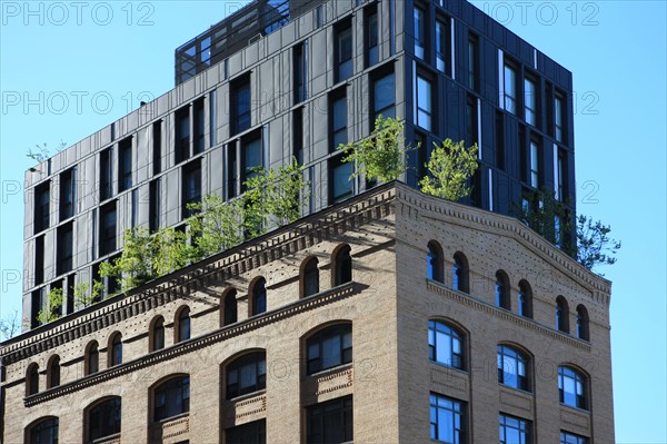 usa, state of New York, NYC, Manhattan, Chelsea, terrasse, building,