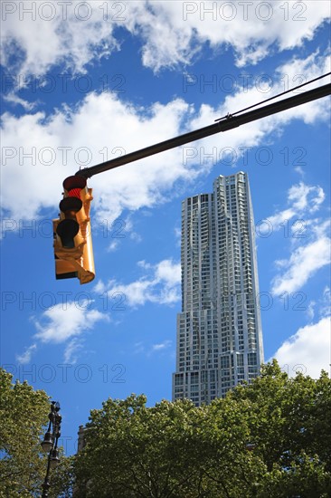 usa, state of New York, NYC, Manhattan, financial district, building, Broadway, feux,