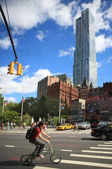 usa, state of New York, NYC, Manhattan, financial district, building, Broadway,