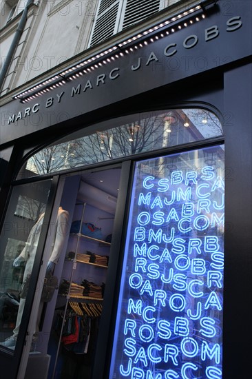 France, ile de france, paris 1er arrondissement, place du marche saint honore, boutique marc by marc jacobs, 
Date : 2011-2012