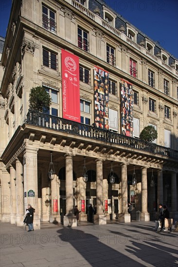 France, ile de france, paris 1er arrondissement, place colette, comedie francaise, theatre francais, colonnade, culture, spectacle, 
Date : 2011-2012