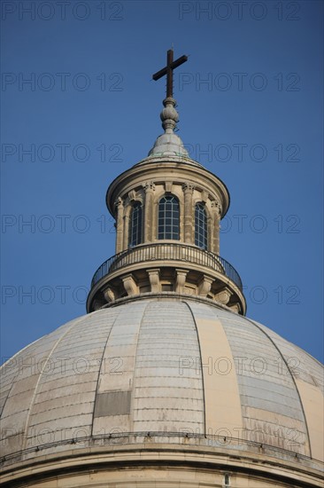 France, ile de france, paris 5e arrondissement, rue soufflot, pantheon, place des grands hommes, dome.
Date : 2011-2012