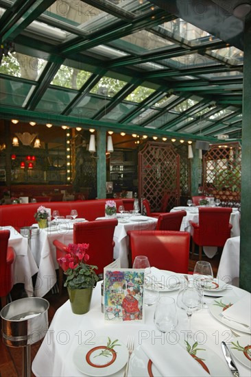 France, ile de france, paris 6e arrondissement, 171 boulevard du montparnasse, la closerie des lilas, restaurant, brasserie, monument historique, rive gauche.
Date : 2011-2012