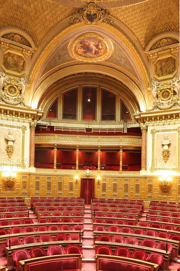 France, ile de france, paris 6e arrondissement, rue de vaugirard, palais du luxembourg, senat, hemicycle.
Date : 2011-2012